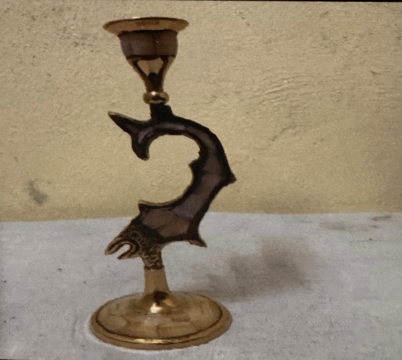 Brass Mop Candle stand
